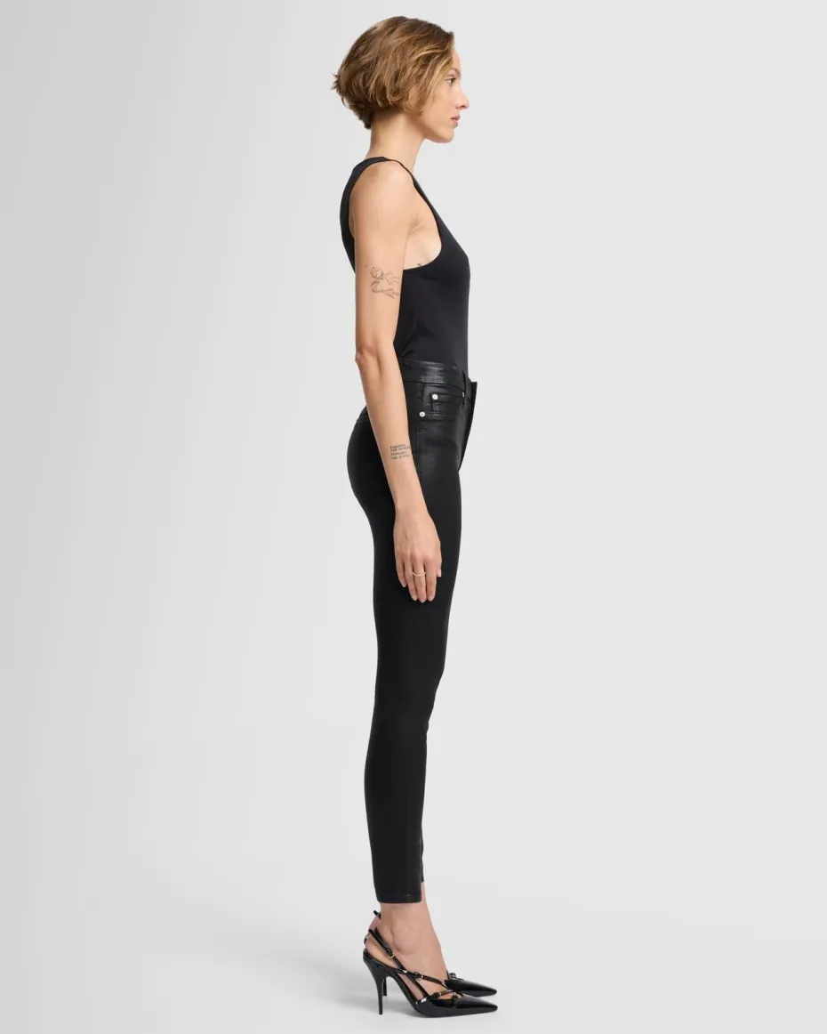 B(air) High Waist Ankle Skinny in Coated Black