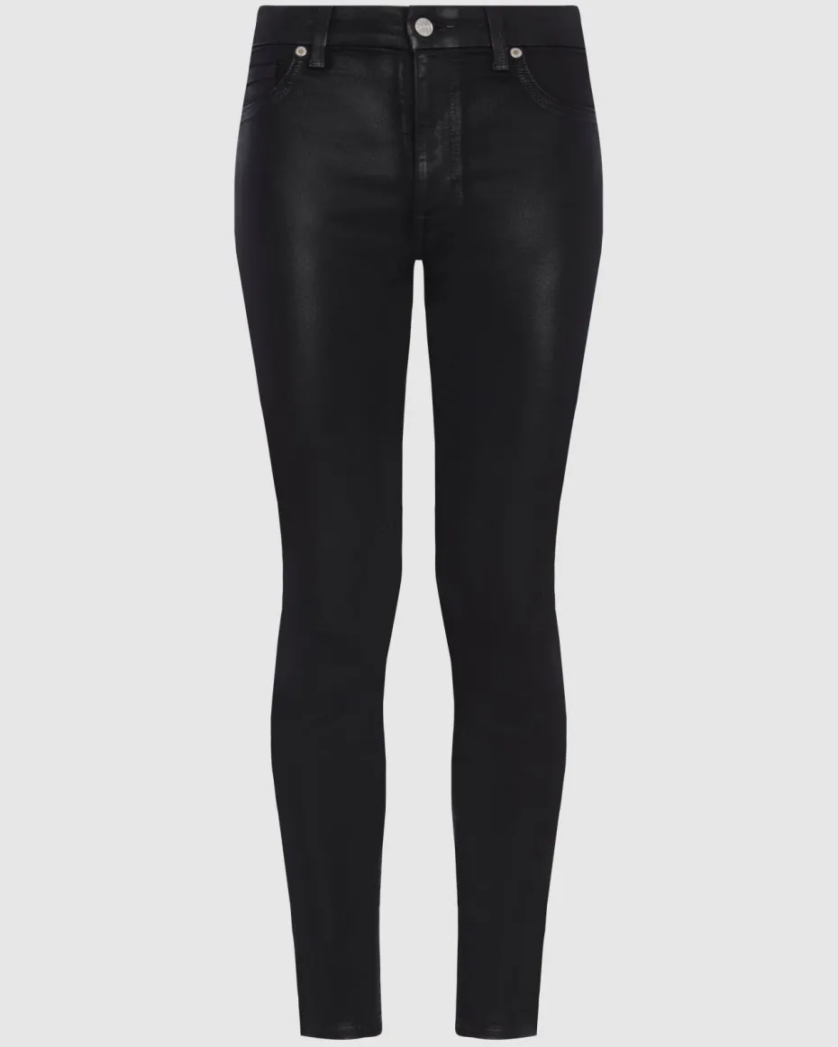 B(air) High Waist Ankle Skinny in Coated Black