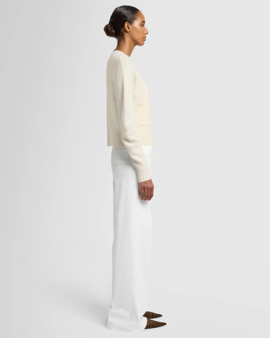 Cashmere Blend Cardigan in Black