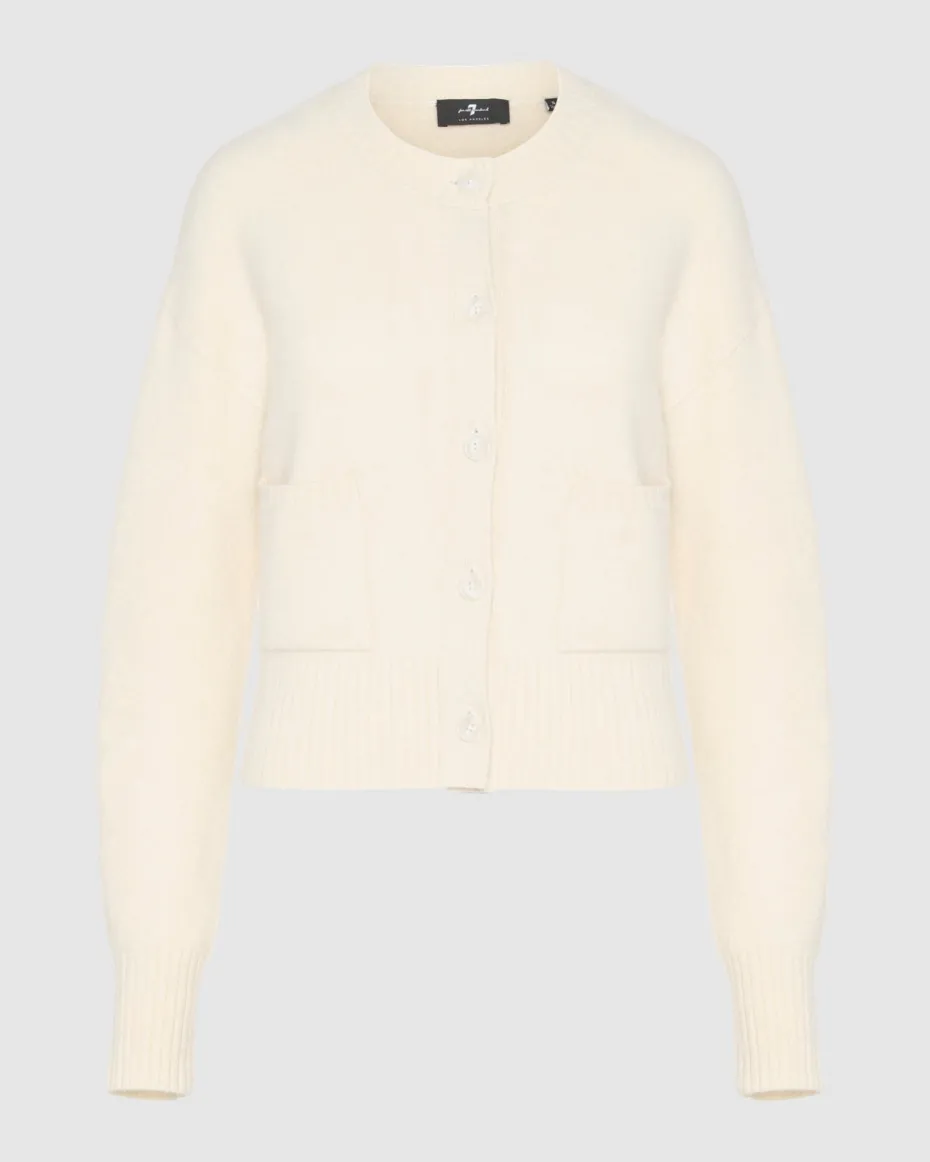 Cashmere Blend Cardigan in Black