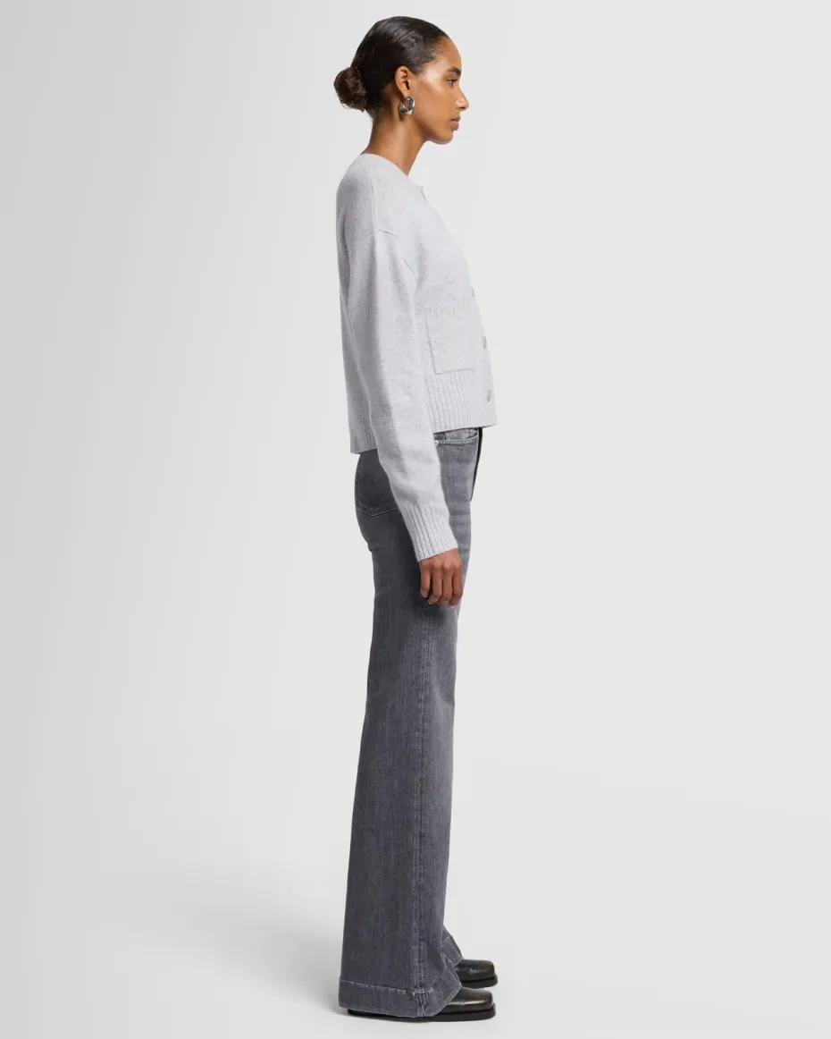 Cashmere Blend Cardigan in Black