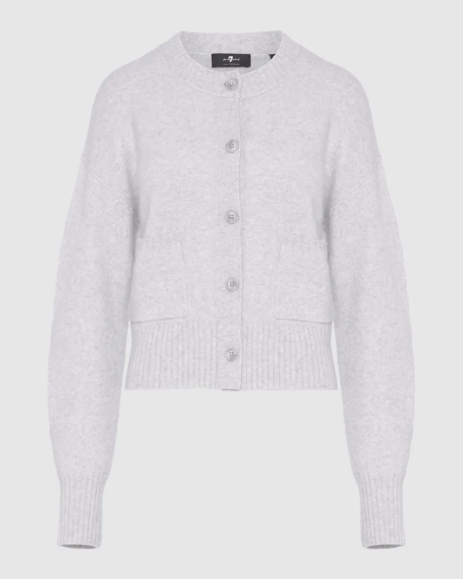 Cashmere Blend Cardigan in Black