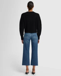 Cashmere Blend Cardigan in Black