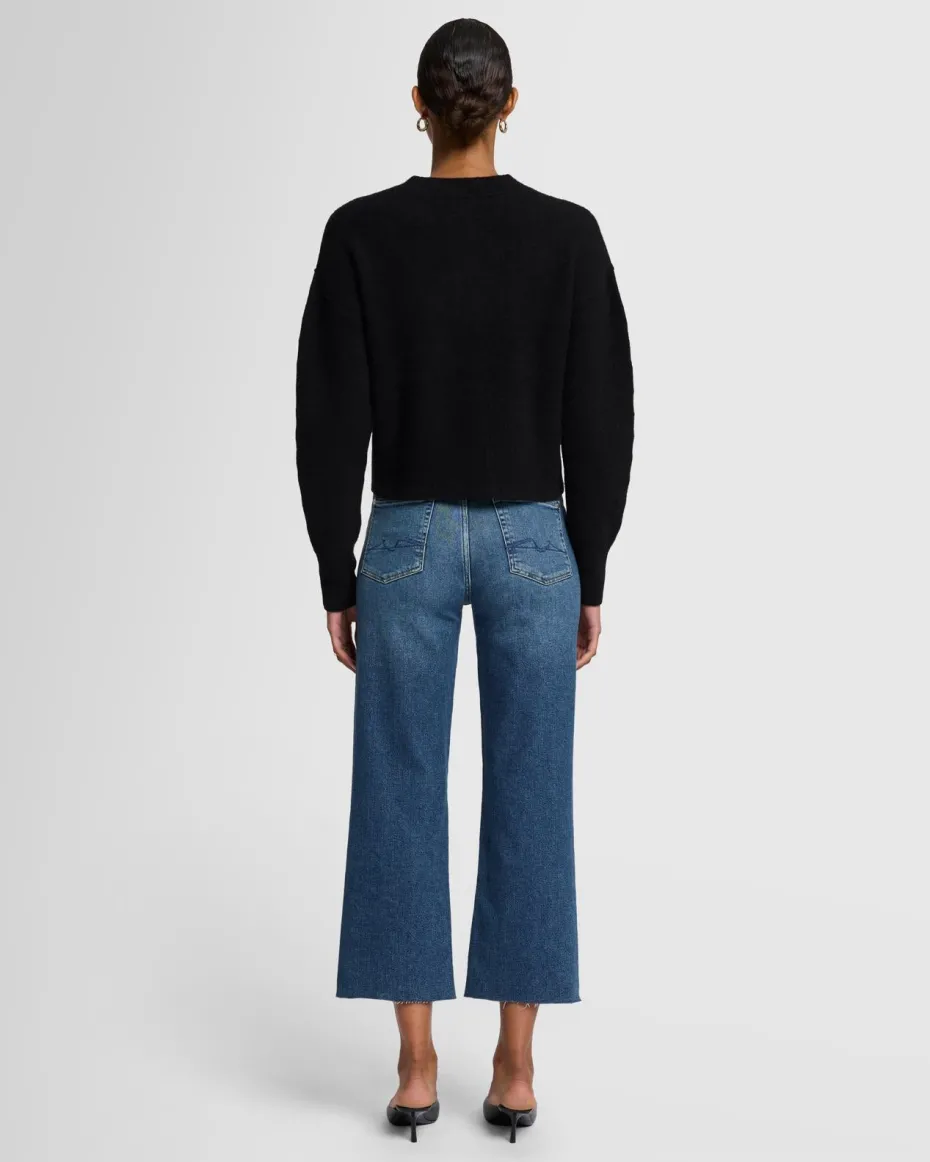 Cashmere Blend Cardigan in Black