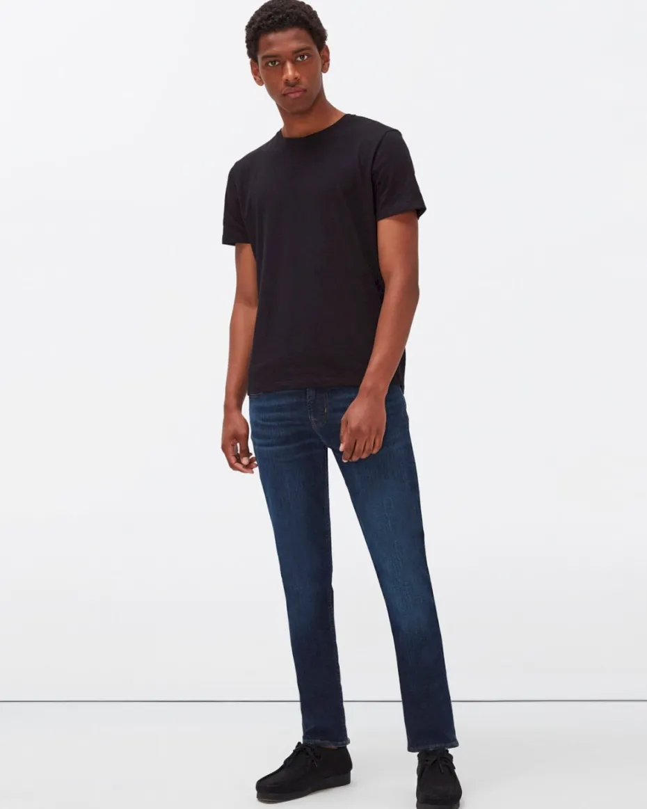 Cashmere Blend Tee in Heather Grey