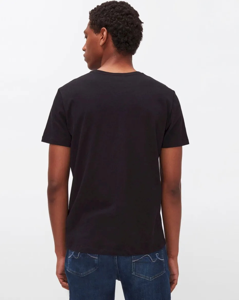Cashmere Blend Tee in Heather Grey