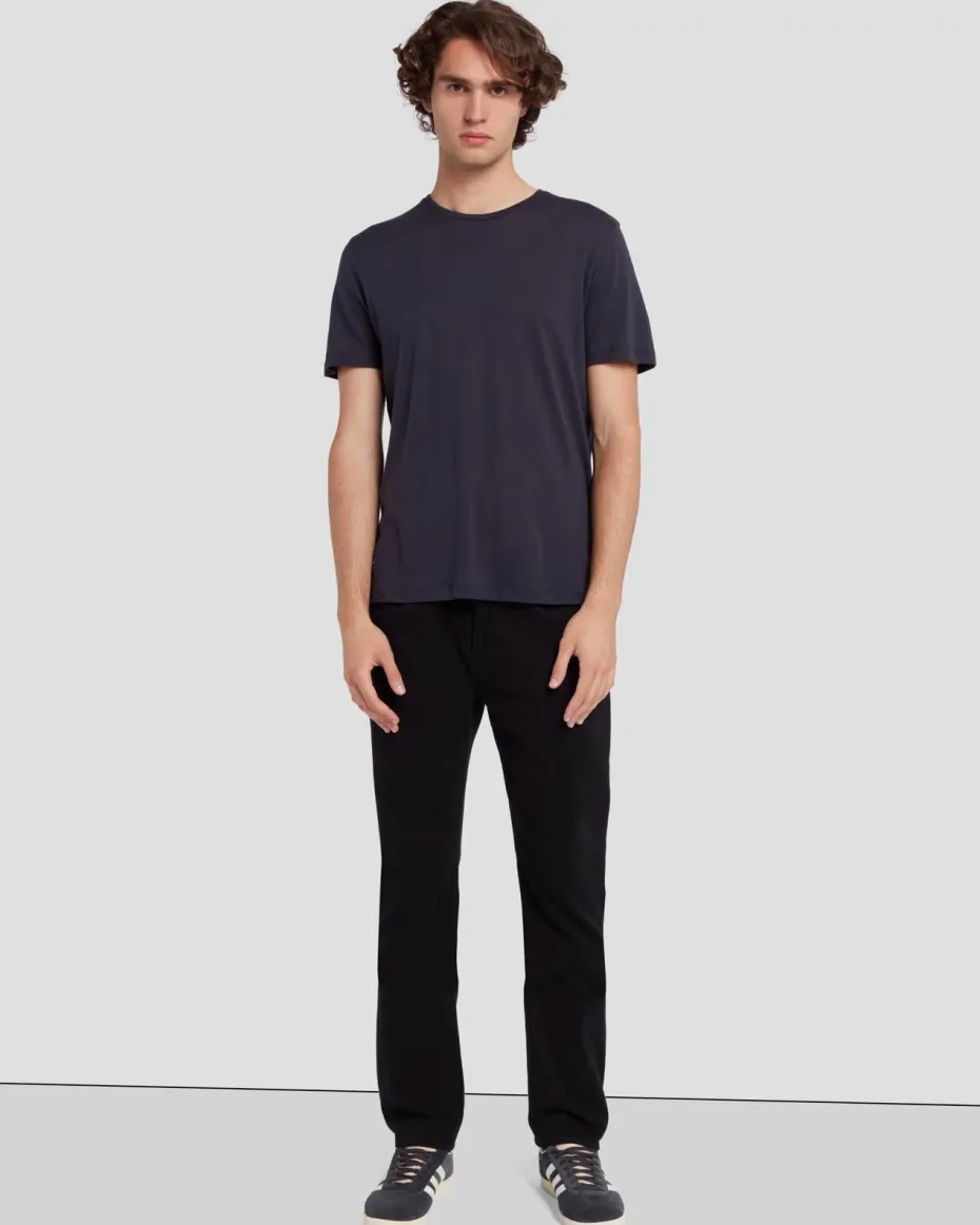 Cashmere Blend Tee in Heather Grey