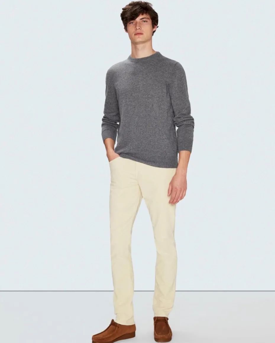 Cashmere Crew in Grey
