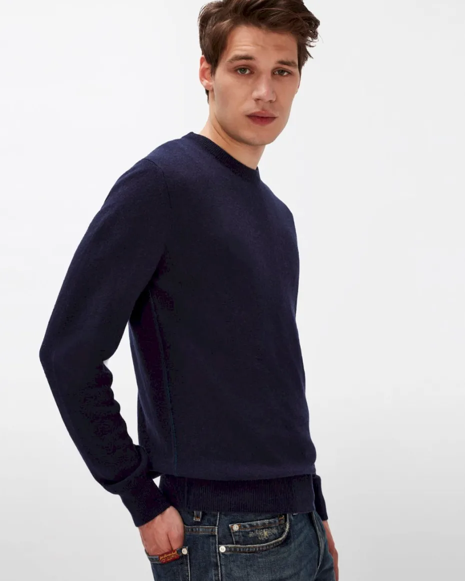 Cashmere Crew in Grey