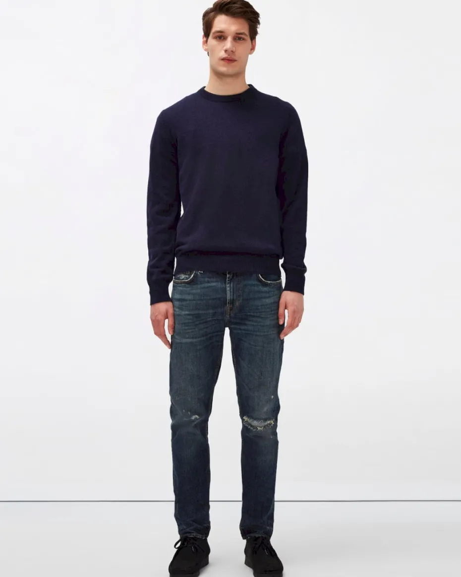Cashmere Crew in Grey