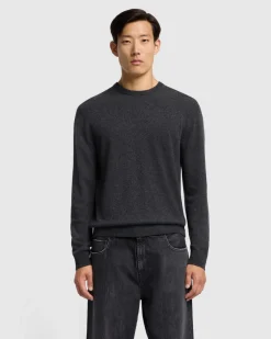 Cashmere Crew in Grey