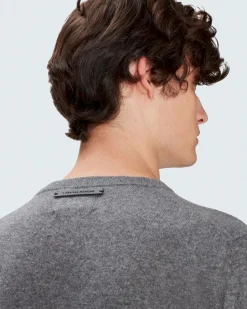 Cashmere Crew in Grey