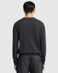 Cashmere Crew in Grey
