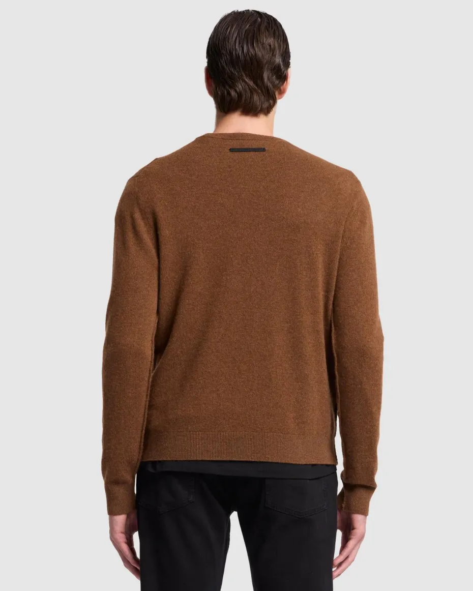 Cashmere Crew in Grey