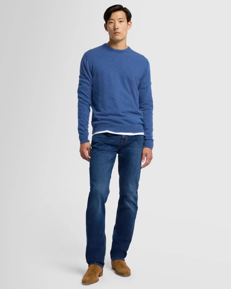 Cashmere Crew in Grey