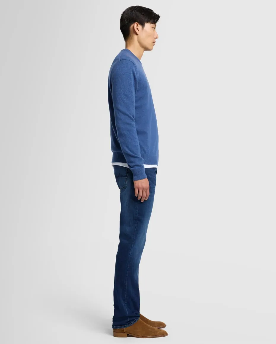 Cashmere Crew in Grey