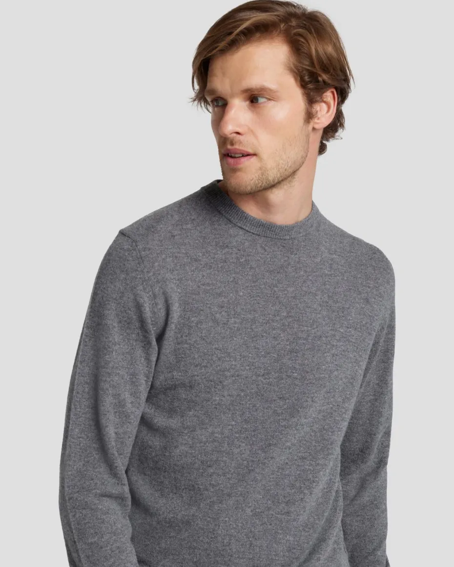 Cashmere Crew in Grey