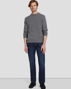 Cashmere Crew in Grey