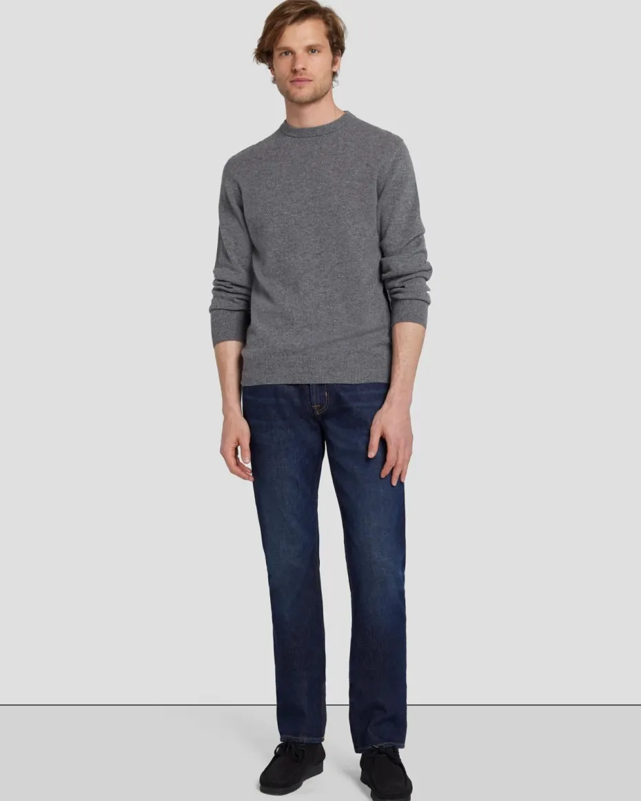 Cashmere Crew in Grey