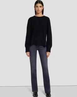 Cashmere Crewneck Sweater in Black