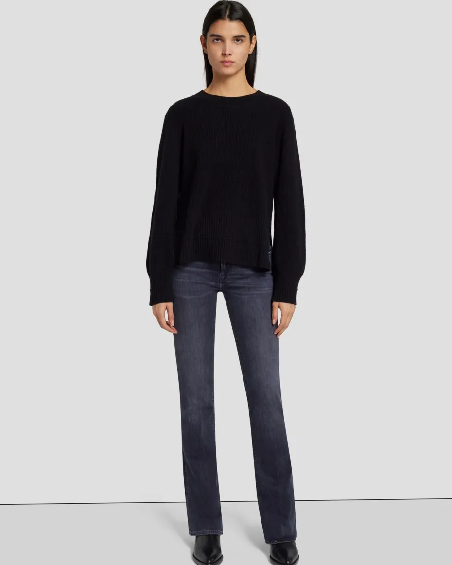 Cashmere Crewneck Sweater in Black