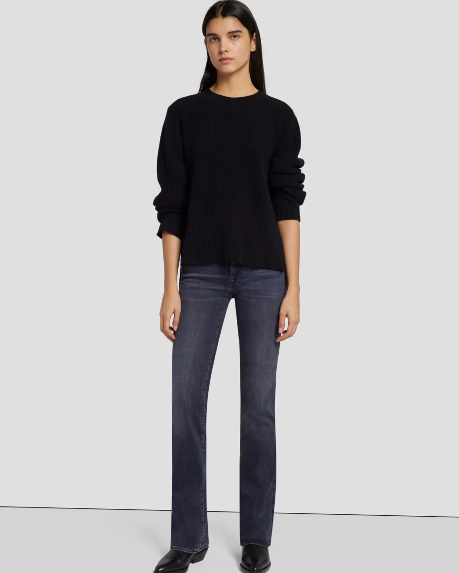 Cashmere Crewneck Sweater in Black