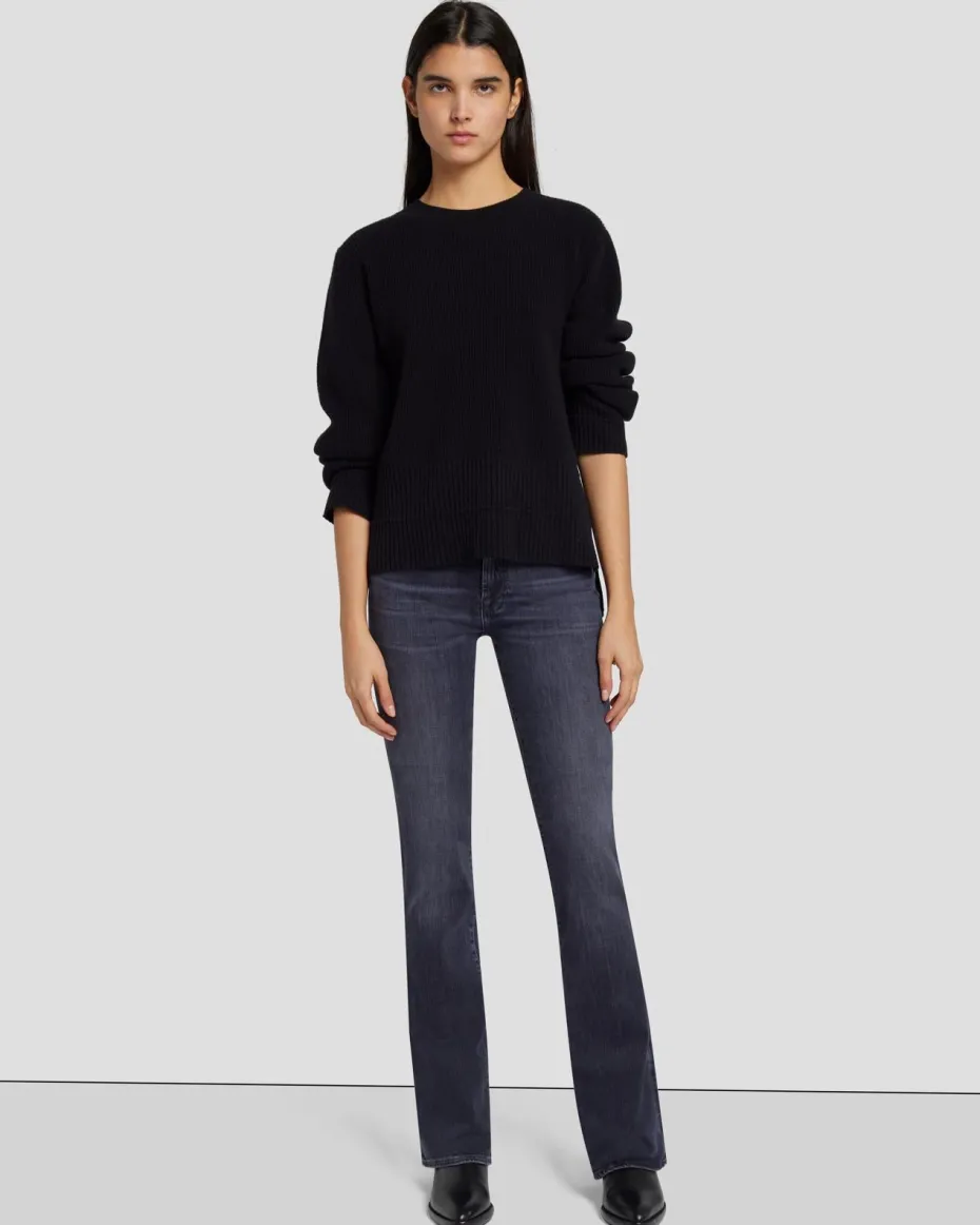 Cashmere Crewneck Sweater in Black