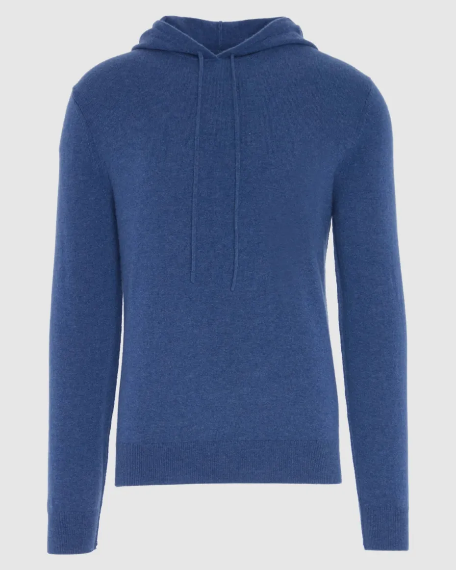 Cashmere Hoodie in Heather Grey