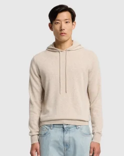 Cashmere Hoodie in Heather Grey