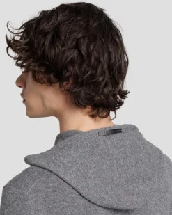 Cashmere Hoodie in Heather Grey
