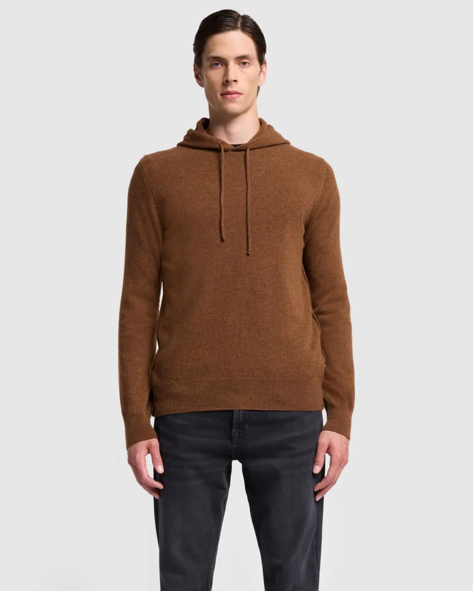 Cashmere Hoodie in Nutshell