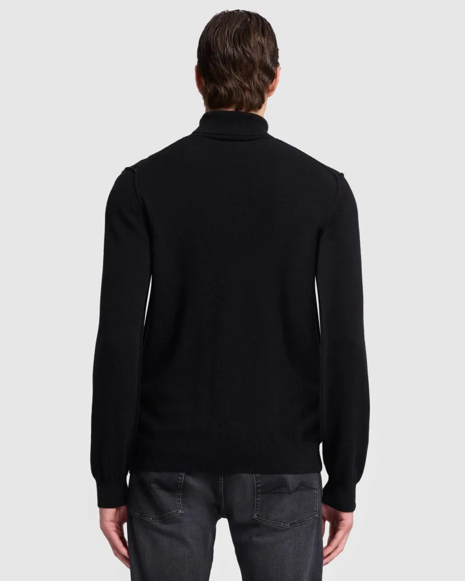 Cashmere Turtleneck in Black