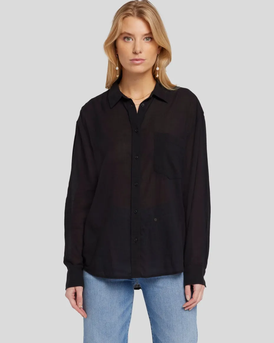 Classic Button Up Shirt in Black