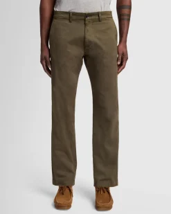 Comfort Twill Chino in Nori Green