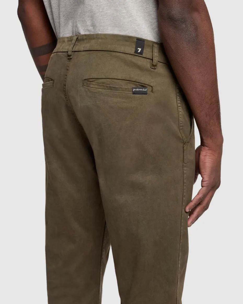 Comfort Twill Chino in Nori Green