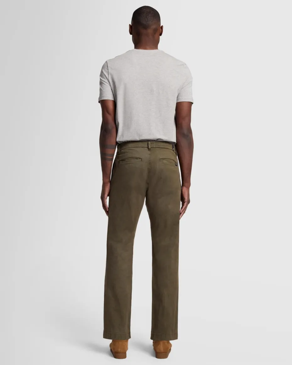 Comfort Twill Chino in Nori Green