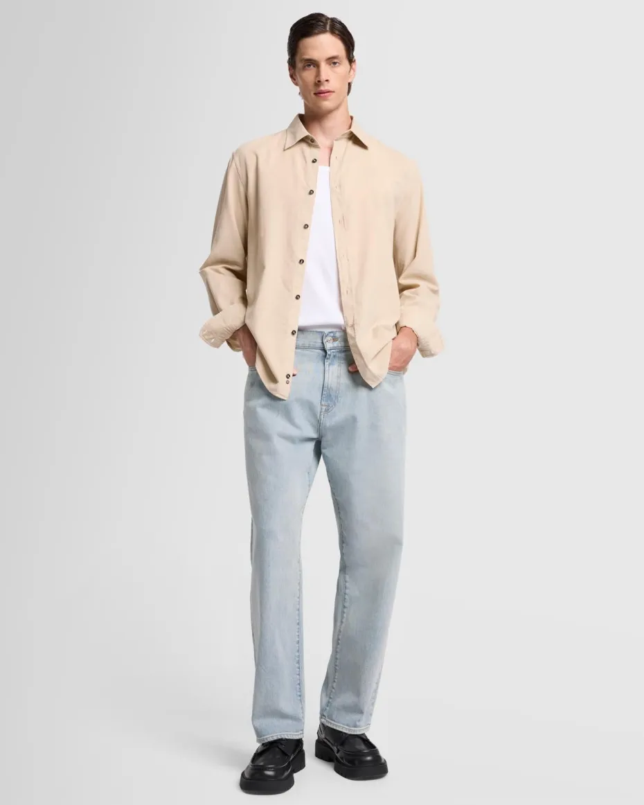 Corduroy Shirt in Alabaster