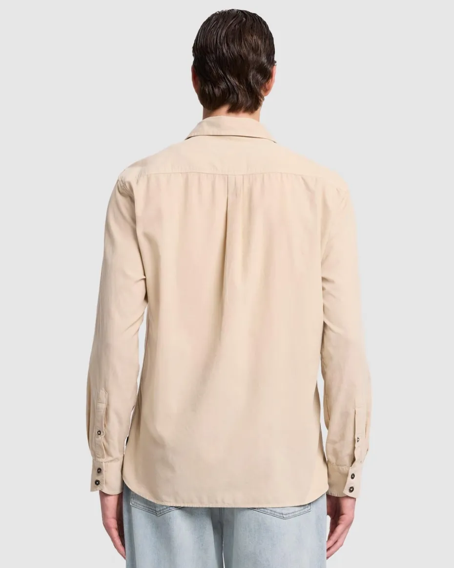 Corduroy Shirt in Alabaster
