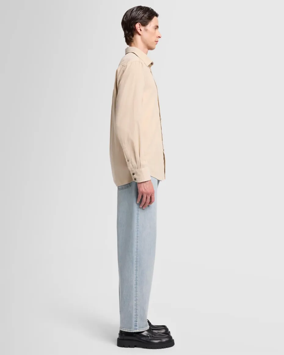 Corduroy Shirt in Alabaster