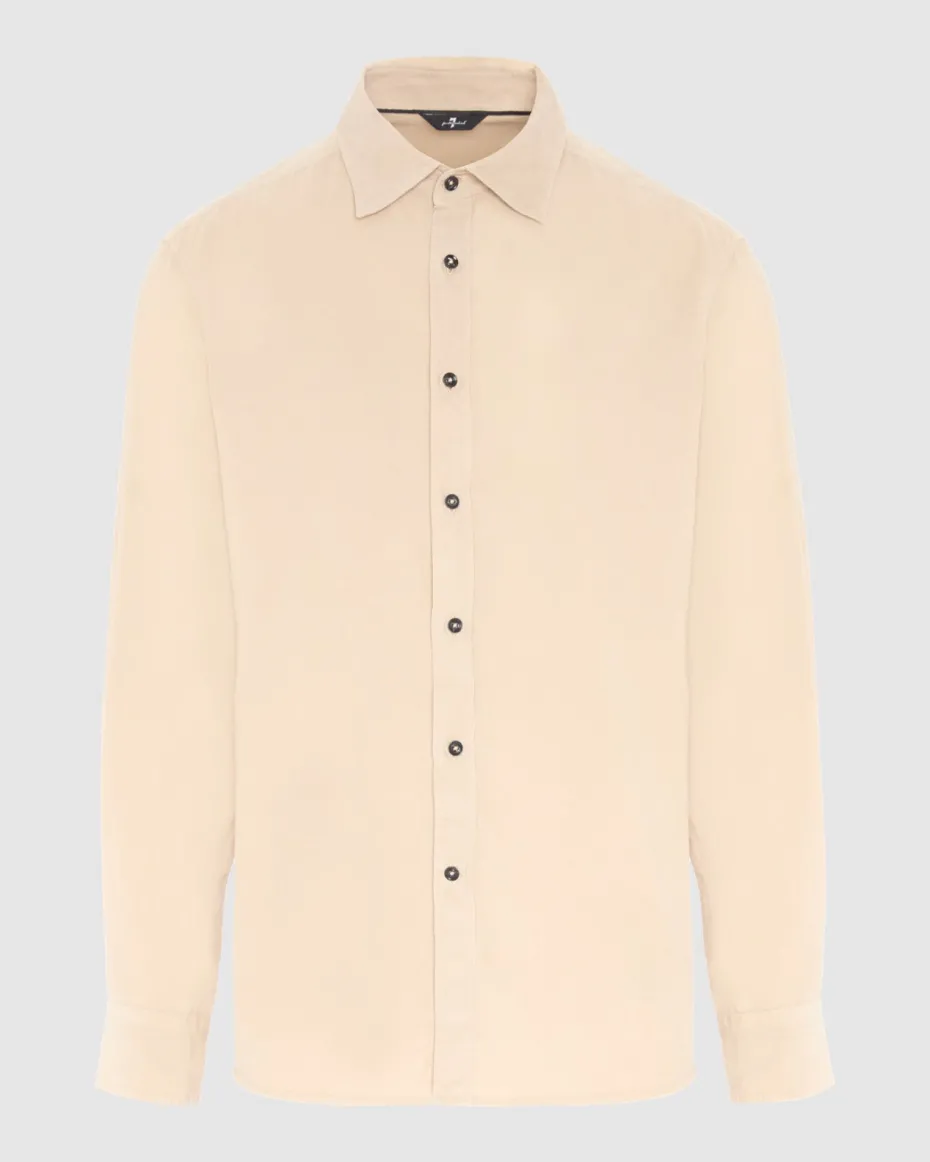 Corduroy Shirt in Alabaster