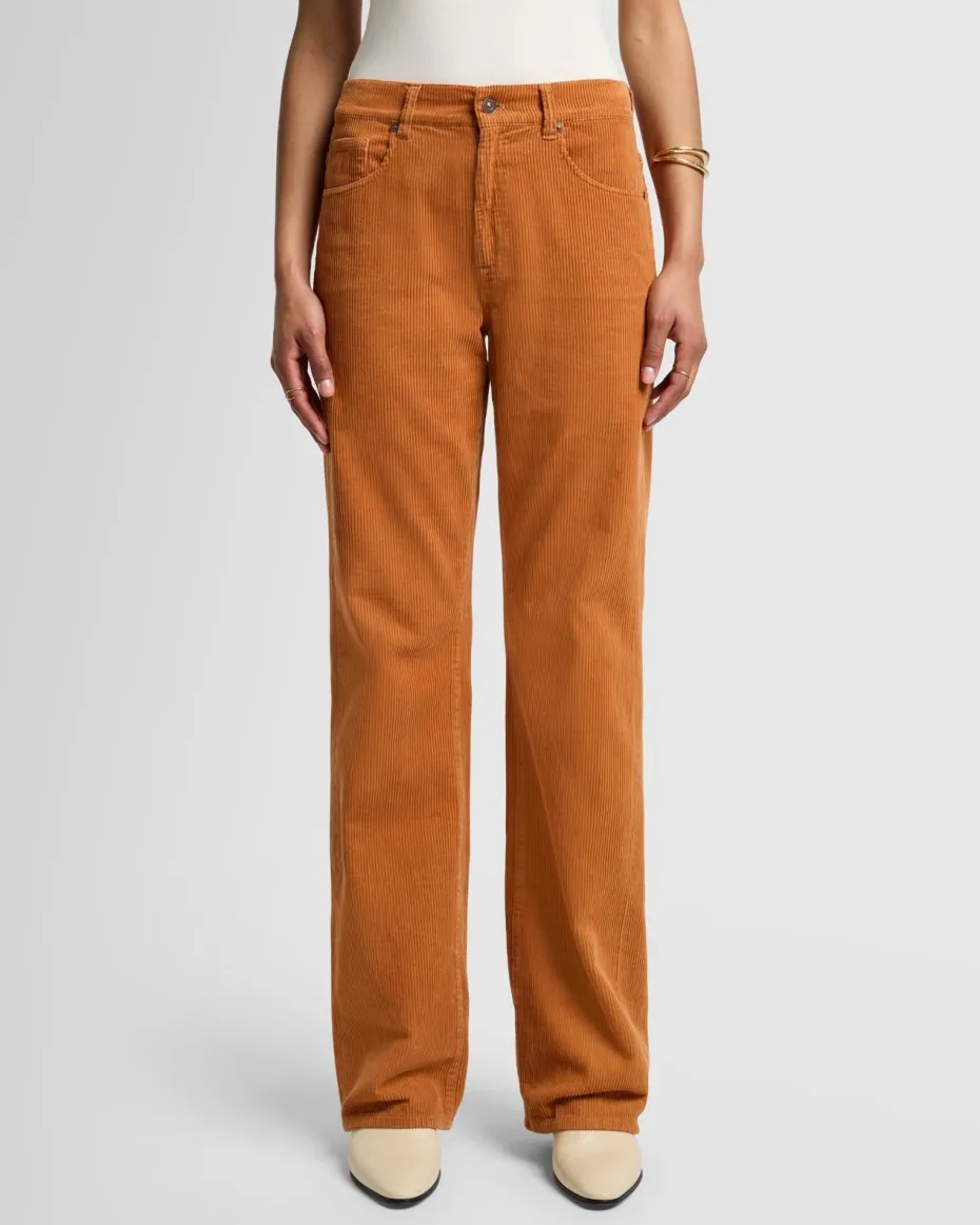Corduroy Tess Trouser in Honey Mustard