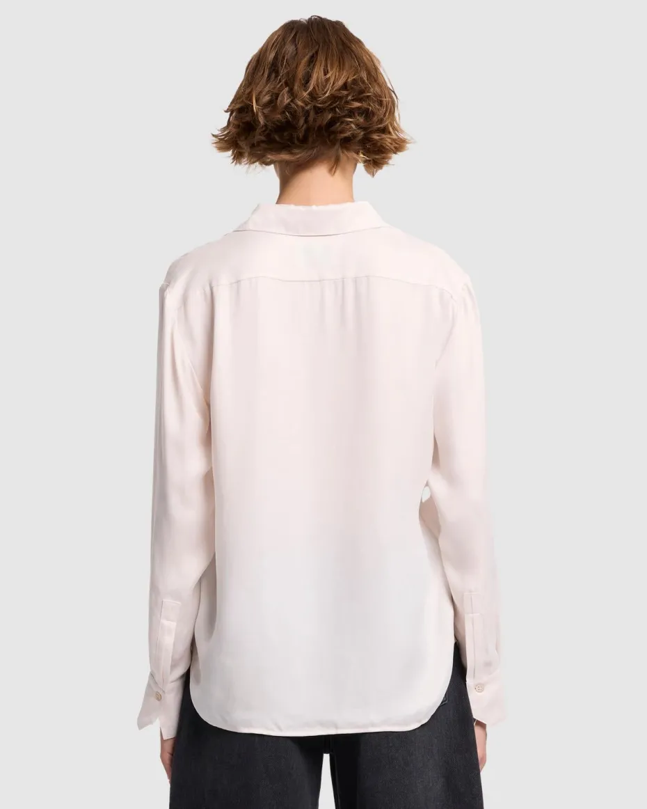 Cupro Shirt in Milk