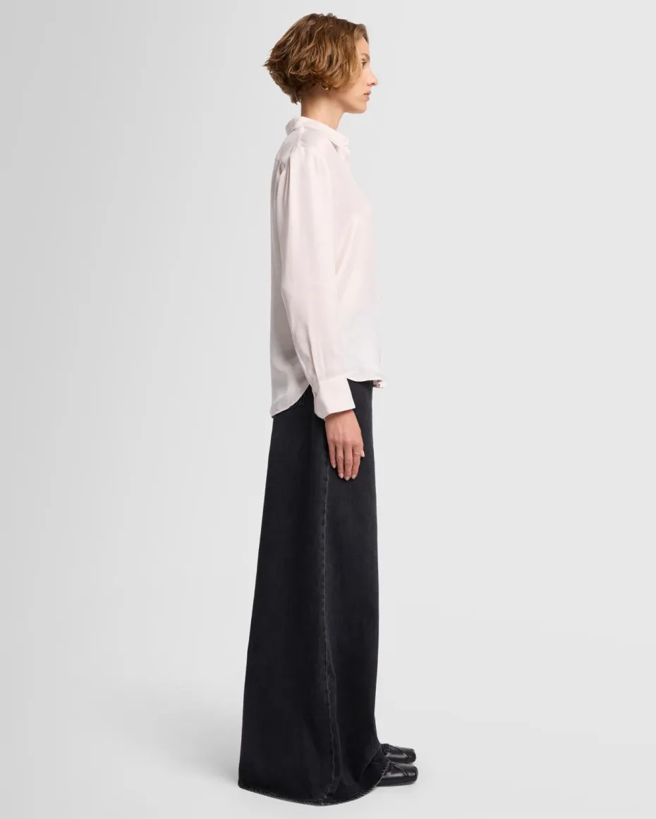 Cupro Shirt in Milk