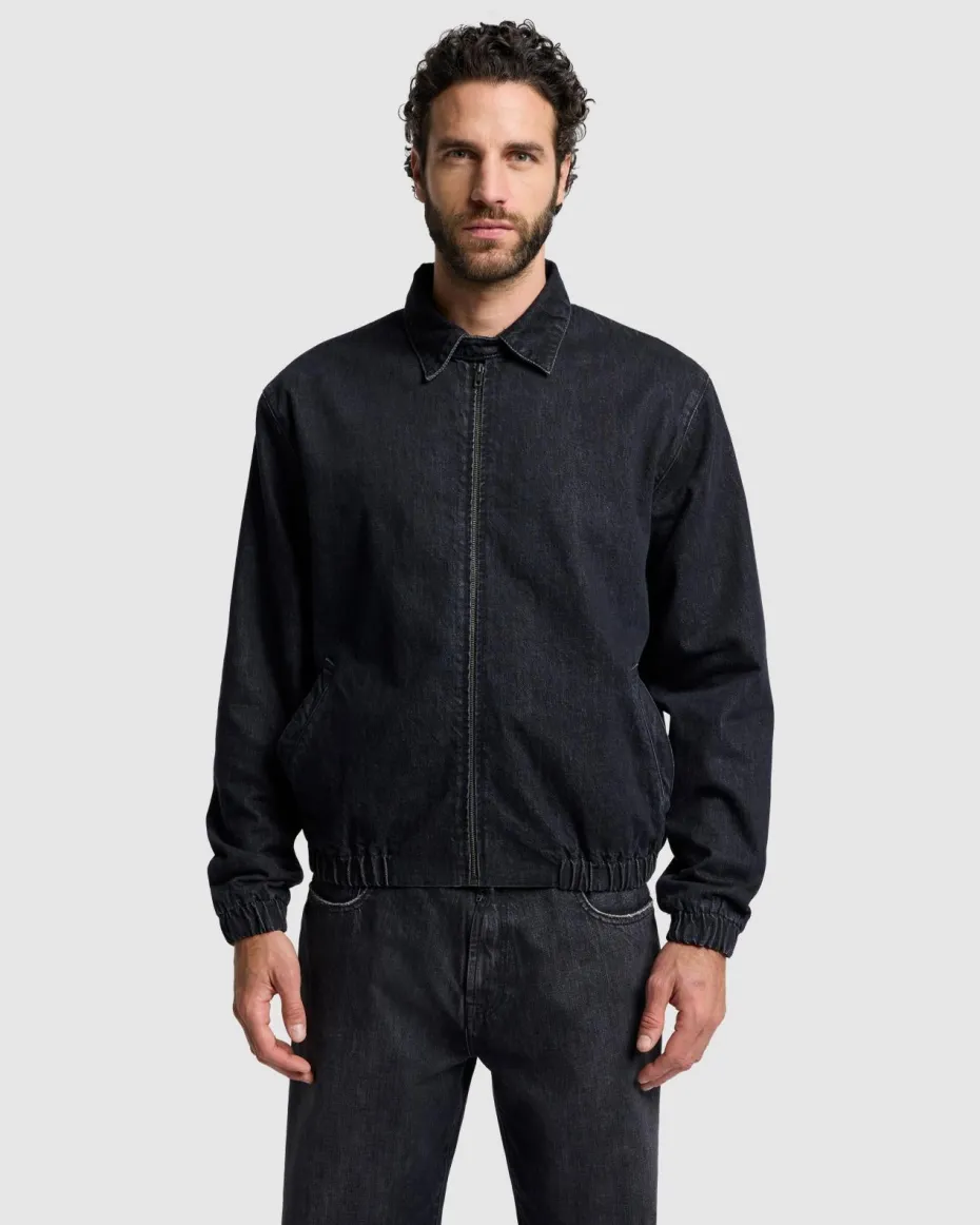 Denim Harrington Jacket in Major