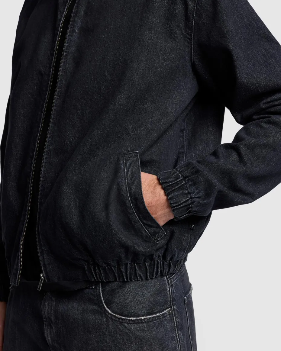 Denim Harrington Jacket in Major