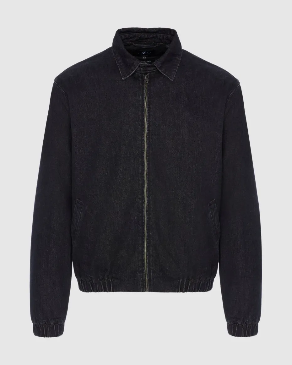 Denim Harrington Jacket in Major