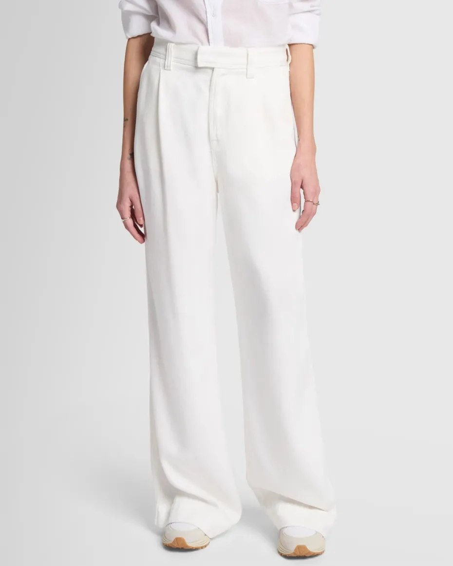 Denim Lustre Pleated Trouser in Vesper