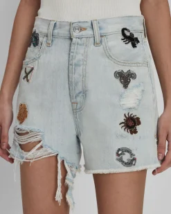 Easy Ruby Short With Zodiac In Rosemary