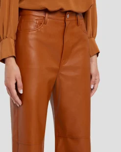 Faux Leather Kate Modern Straight in Ginger