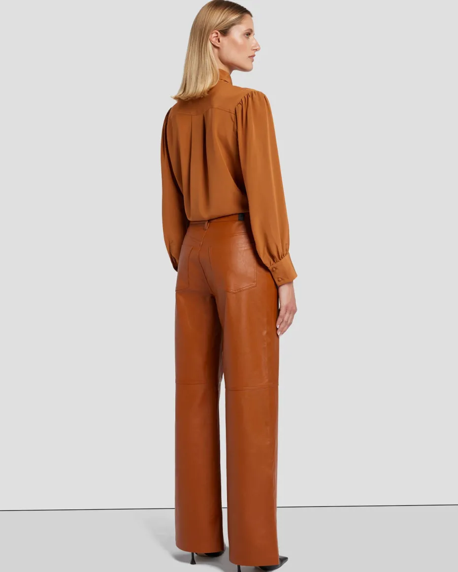 Faux Leather Kate Modern Straight in Ginger